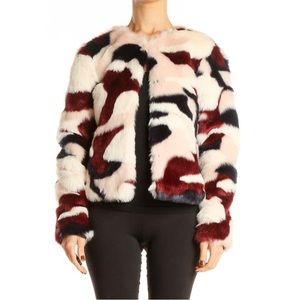 Cynthia Rowley faux fur coat